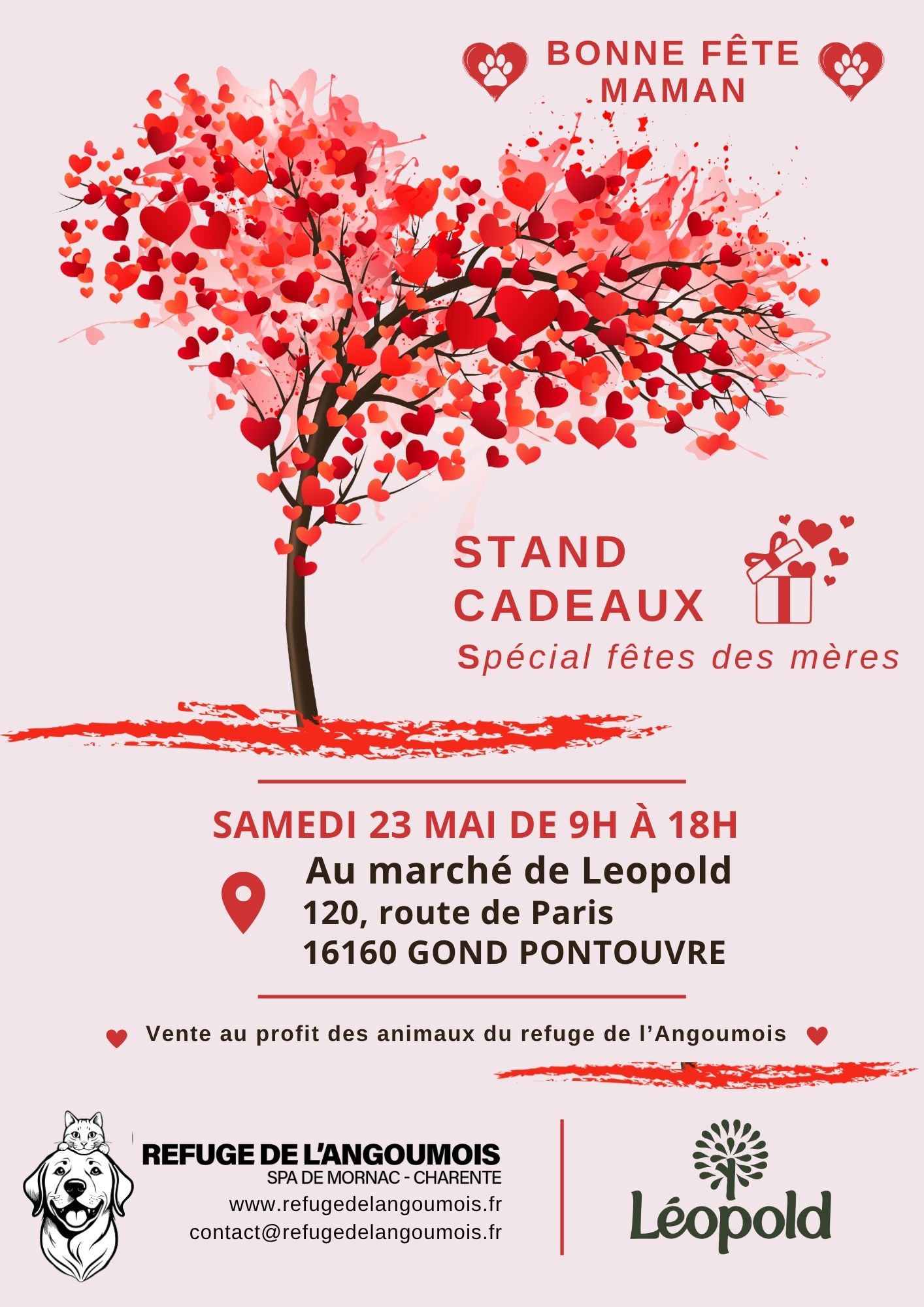 stand cadeau au marché de léopold